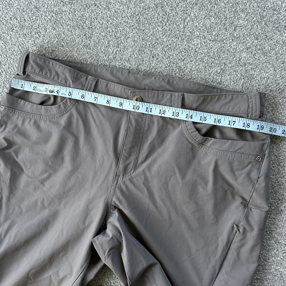 Duluth Trading Co Pants Womens 18x31 Gray Hiking Nylon Stretch Zip Pockets Trail - Picture 10 of 16